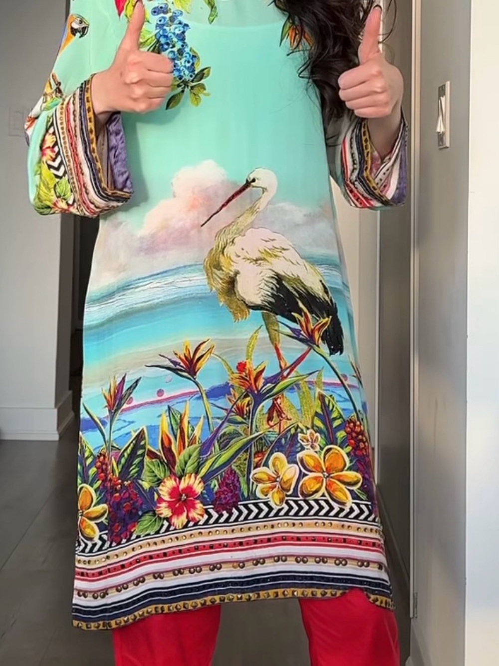 Sapphire Silk Kurti